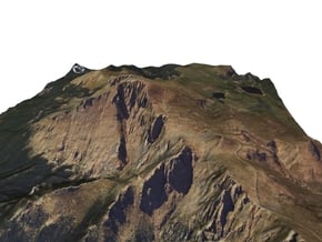 Pikes Peak Map, Colorado: 7"x9" in Full Color Sandstone