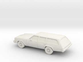 1/87 1976/77 Chevrolet Chevelle Station Wagon in White Natural Versatile Plastic