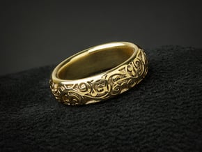 Swirling Vine Ring - Size 7 in 18K Gold Plated