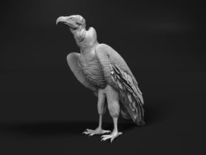 Lappet-Faced Vulture 1:24 Standing in Tan Fine Detail Plastic