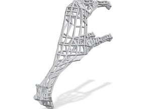 Wire Giraffe in Tan Fine Detail Plastic