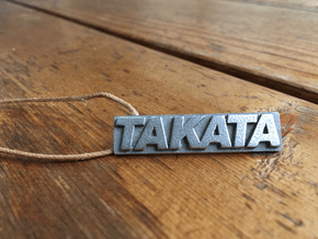 Takata Racing - Pendant in Polished and Bronzed Black Steel