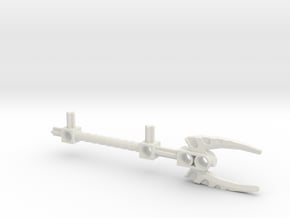 Bionicle staff (Vakama, set form) in White Natural Versatile Plastic