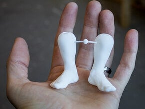 Foot Altar in White Natural Versatile Plastic
