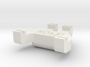 HOb5¼ Track Gauge - Code 70 in White Natural Versatile Plastic