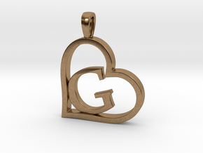 Alpha Heart 'G' Series 1 in Natural Brass