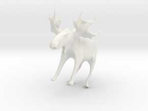 Manny the Maine Moose in White Natural Versatile Plastic