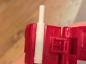 Powermaster Optimus Prime Smoke Stack in Tan Fine Detail Plastic