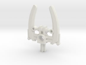 Bionicle weapon (Hakann, set form) in White Natural Versatile Plastic