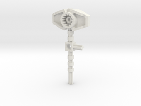Bionicle weapon (Reidak, set form) in White Natural Versatile Plastic