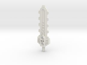 Bionicle weapon (Thok, set form) in White Natural Versatile Plastic