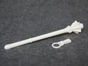 Knights Mace Deluxe - 1:4 in White Natural Versatile Plastic