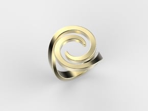 Fashion ring in 18k Gold Plated Brass