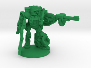 "Sarge" - Allied WWII Mechanoid Miniature in Green Processed Versatile Plastic