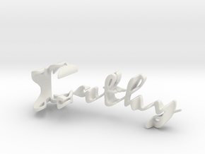 3dWordFlip: Cathy/bloom in White Natural Versatile Plastic