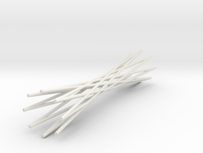 Knife Rest Twisted Wire1.1 in White Natural Versatile Plastic