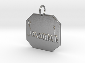 "Savannah" Pendant in Natural Silver