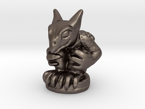 Gargoyle Guardian (Chthonic Souls Edition) in Polished Bronzed Silver Steel