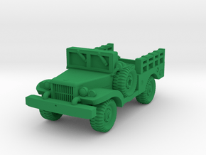 Dodge WC51 - Allied WWII Vehicle Miniature in Green Processed Versatile Plastic