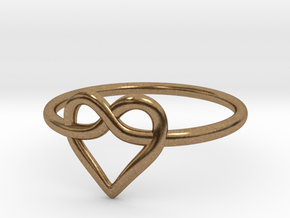 Infinity Love Ring  in Natural Brass: 5 / 49