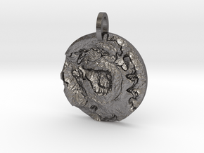 Upheaval Dome Map Pendant in Polished Nickel Steel
