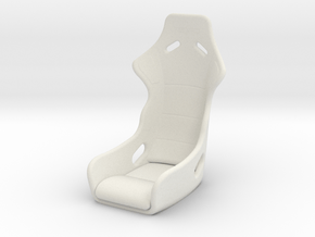 KPOPRC RC DRIFT SEAT in White Natural Versatile Plastic