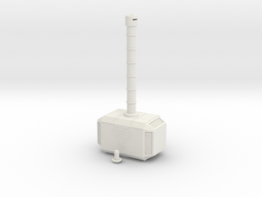 Mjolnir, Beacon of Thunder in White Natural Versatile Plastic: Small