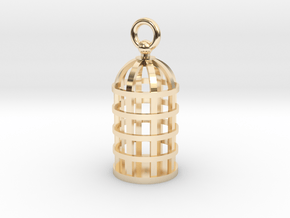 Cage Pendant in 14K Yellow Gold