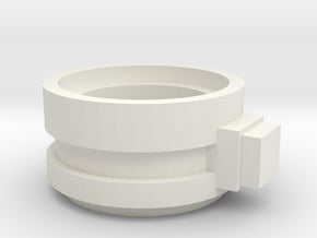 Supressor Turret ring extender weapon mount in White Natural Versatile Plastic