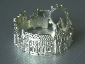 Vienna Skyline - Cityscape Ring in Polished Silver: 8 / 56.75