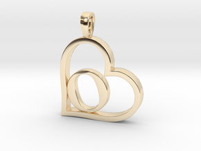 AlphaHeart 'O' Series 1 in 14k Gold Plated Brass