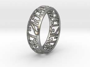 Sun Princess Ring in Natural Silver