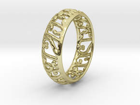 Sun Princess Ring in 18k Gold Plated Brass