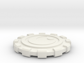 Canto Bight Casino Chip in White Natural Versatile Plastic