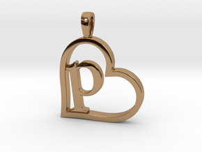 Alpha Heart 'P' Series 1 in Polished Brass