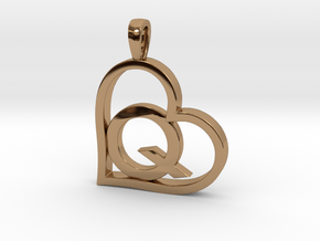 Alpha Heart 'Q' Series 1 in Polished Brass
