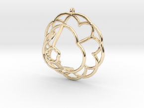 Epicycloid Pendant in 14K Yellow Gold