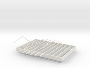 Stern Decking Support and Depression Rails for S38 in White Natural Versatile Plastic