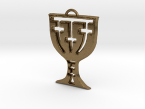 Telyavelic Tremere Symbol in Natural Bronze: Extra Small