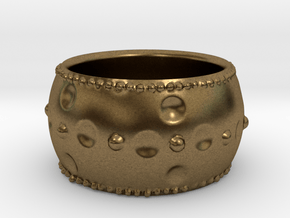 Beaded Ring in Natural Bronze