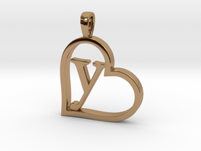 Alpha Heart 'Y' Series 1 in Polished Brass