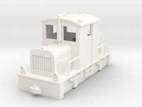 Diesel Tractor H0e in White Processed Versatile Plastic