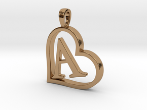 Alpha Heart 'A' Series 1 in Polished Brass