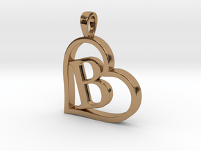 Alpha Heart 'B' Series 1 in Polished Brass