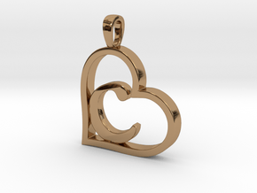 Alpha Heart 'C' Series 1 in Polished Brass