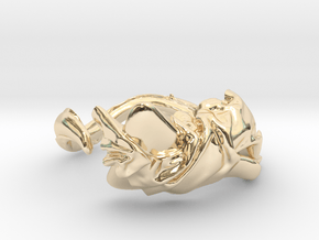 Fabric and Figure Ring in 14k Gold Plated Brass: 5 / 49