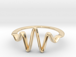 Wavelet Ring, Size 4.5 in 14K Yellow Gold