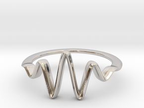 Wavelet Ring, Size 4.5 in Platinum