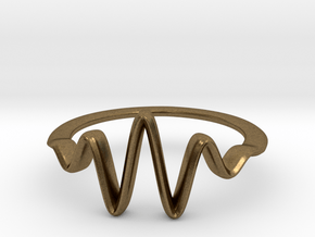 Wavelet Ring, Size 4.5 in Natural Bronze