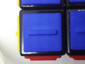 Blue replacement tile (Rubik's Blind Cube) in Blue Processed Versatile Plastic